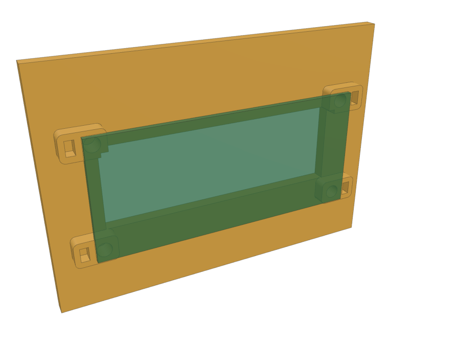 Das Display eingelegt