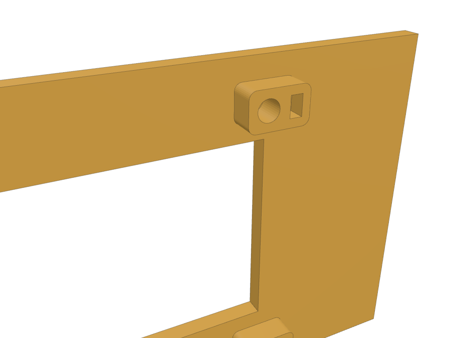 Leere Wand von innen