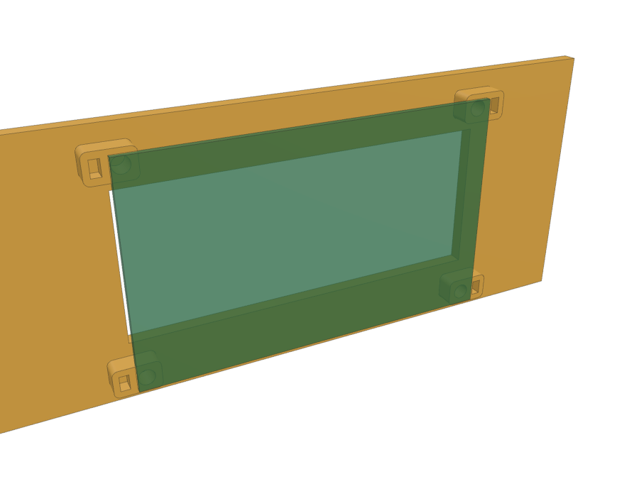 Das Display eingelegt